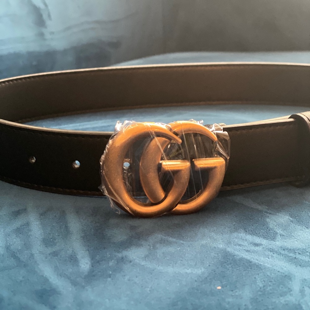 Double G Inspired Leather Belt - Picture 3 of 6